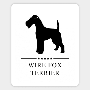 Wire Fox Terrier Black Silhouette Magnet